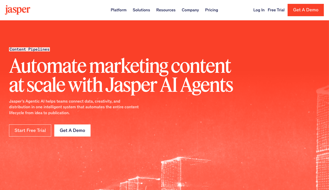 Jasper AI screenshot